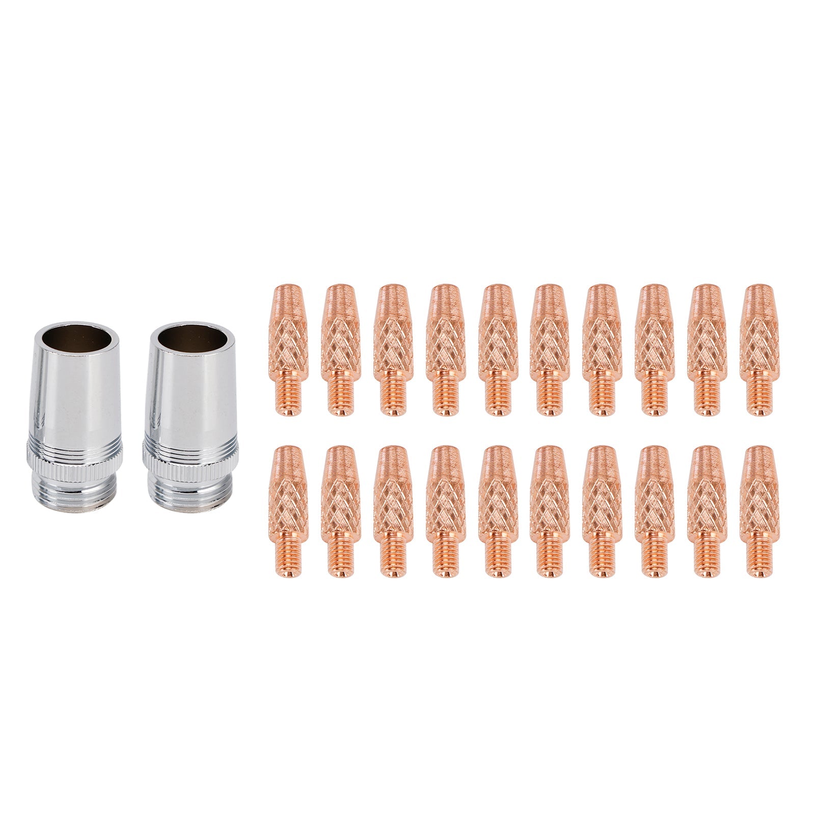 20 X Contact Tips 2 X Nozzle 186405 For Miller Spoolmate 100/185/3035 Spool Gun