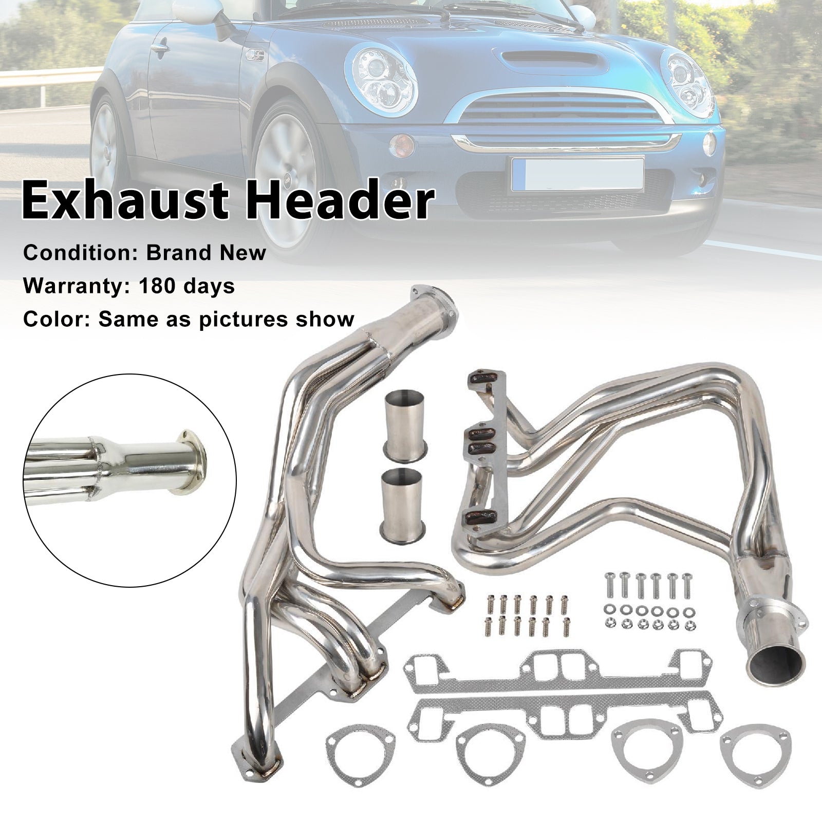 Stainless Steel Exhaust Manifold Header Fit Mini Cooper R50/R52/R53 2002-2008