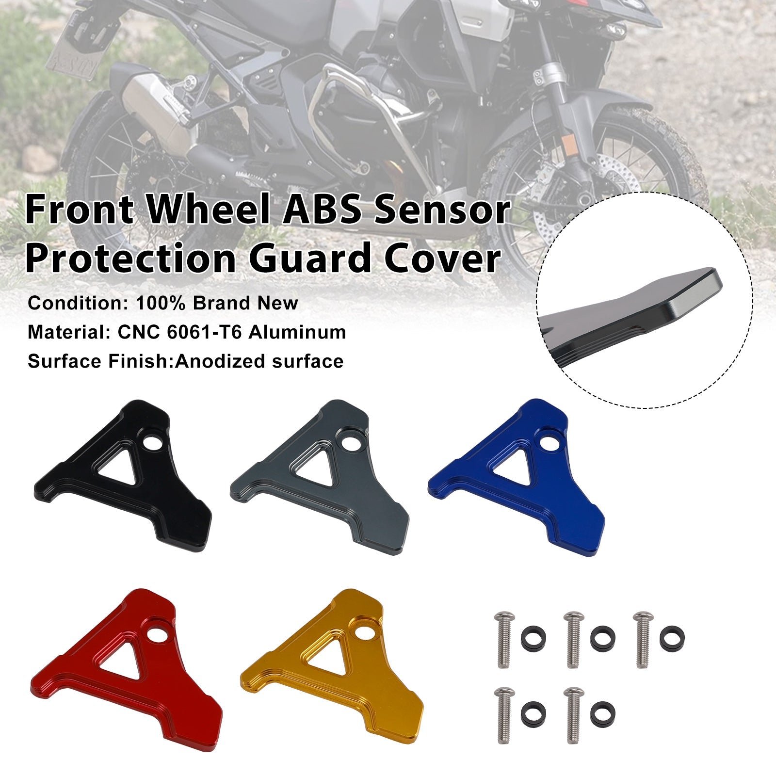 Front Wheel ABS Sensor Protection Guard For BMW R1300GS / ADV 23-25