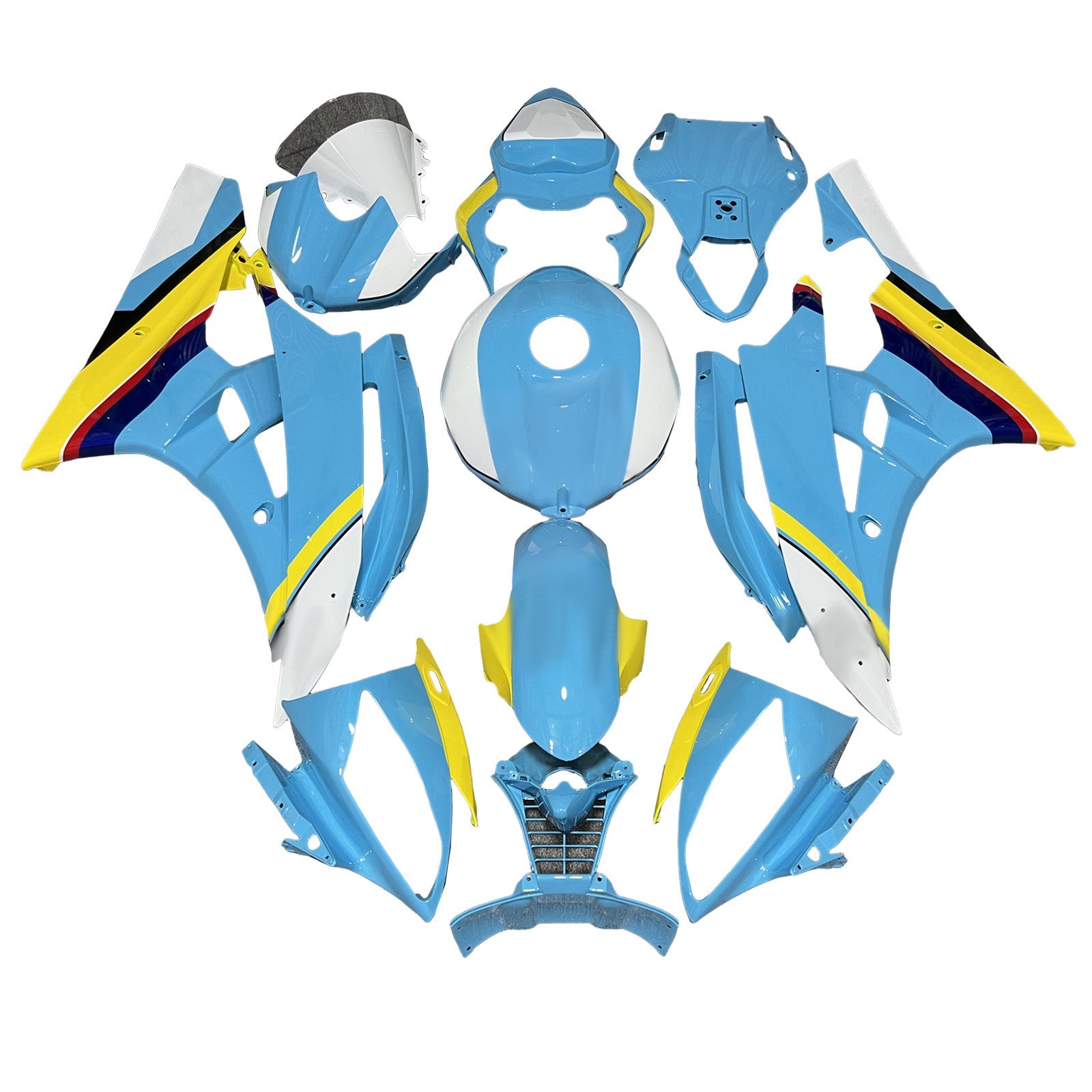 Injection Fairing Kit Bodywork Plastic ABS For Yamaha YZFR6 YZF-R6 2006-2007