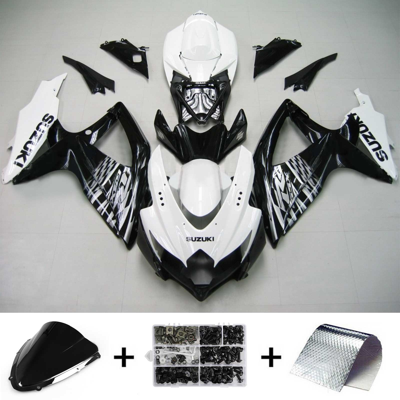 سوزوكي GSXR 600/750 2008-2010 K8 الهدايا المجمعة هيكل السيارة البلاستيك ABS