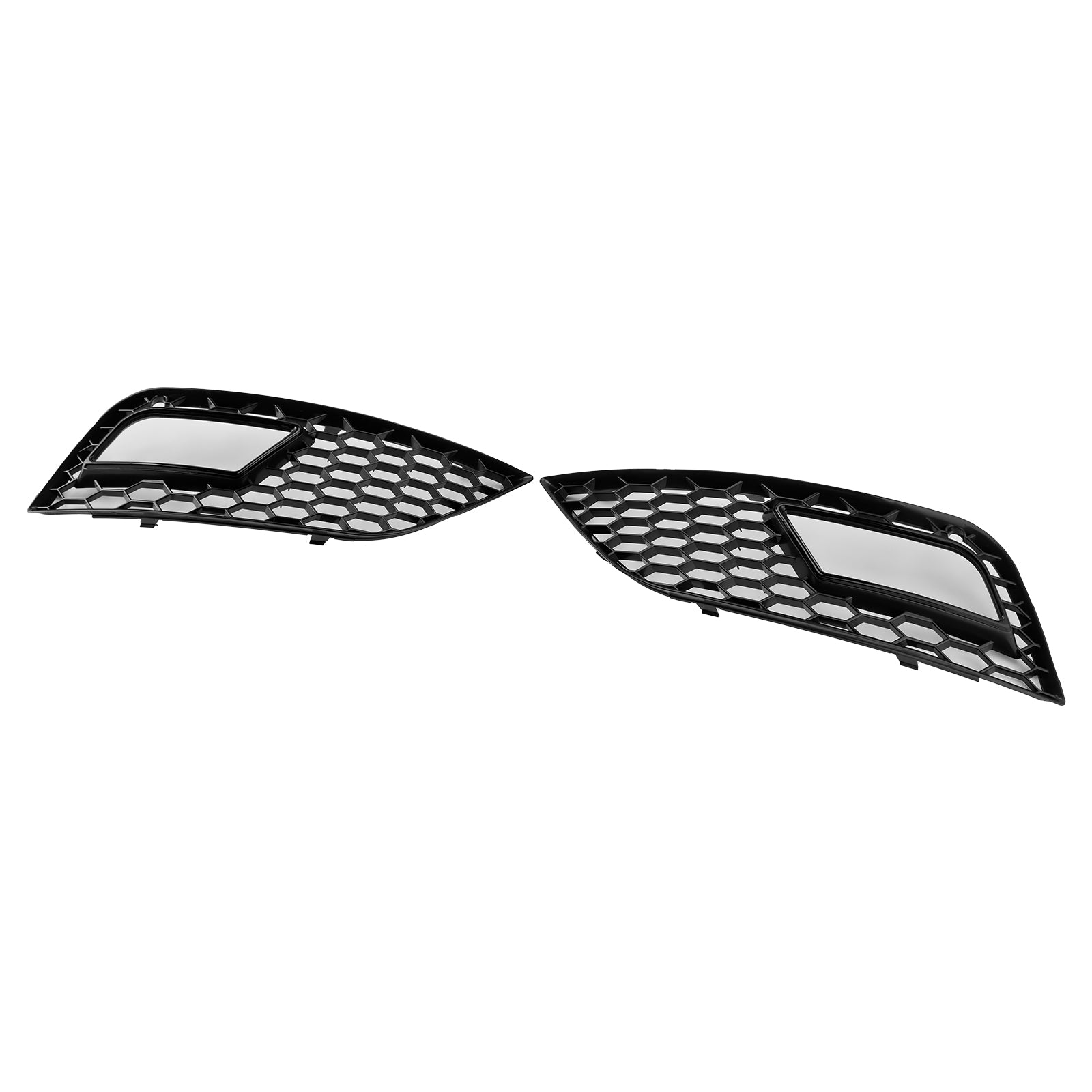 2013-2015 Audi A4 B8.5 Black Honeycomb Fog Light Cover Standard Bumper