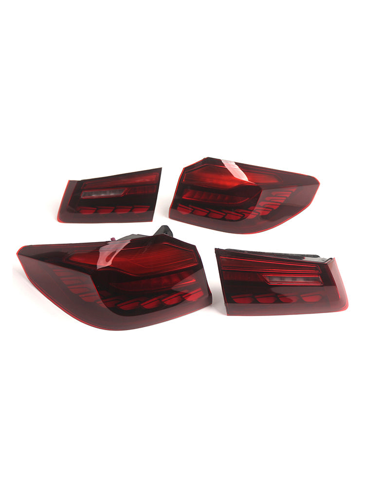2018-2020 BMW 5 Series G30 G38 L&R Red LED Tail Lights Rear Lamp Assembly