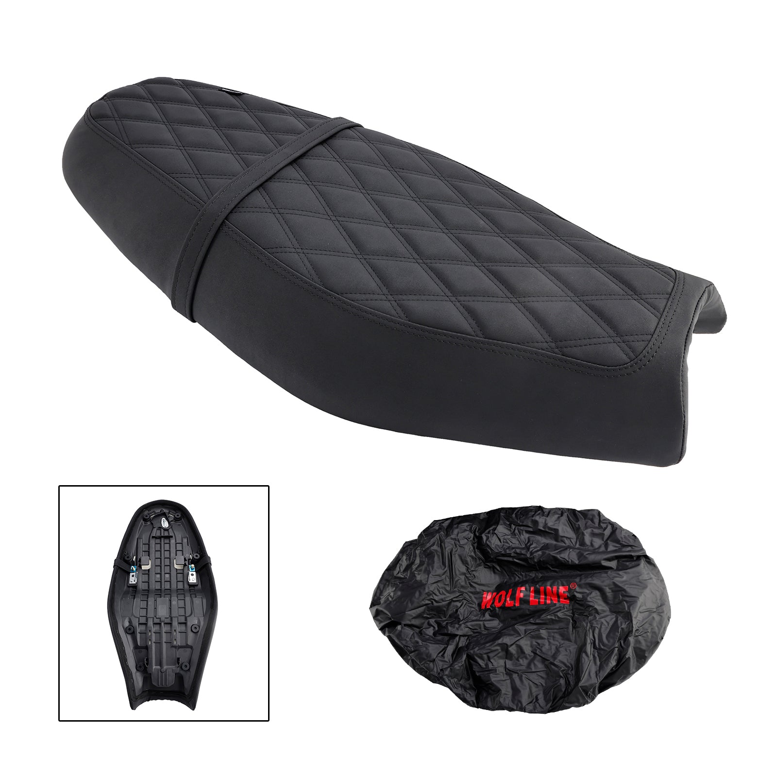 Replace Front Rear Driver Passenger Seat Blackc For Street Twin Speed Twin 900 BrownC