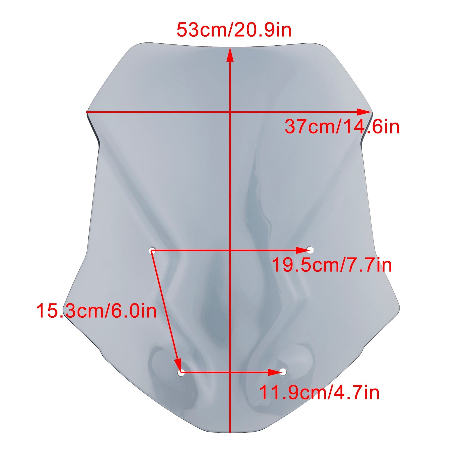 2022-2024 Tiger 1200 GT 모든 모델 오토바이 윈드실드 윈드스크린