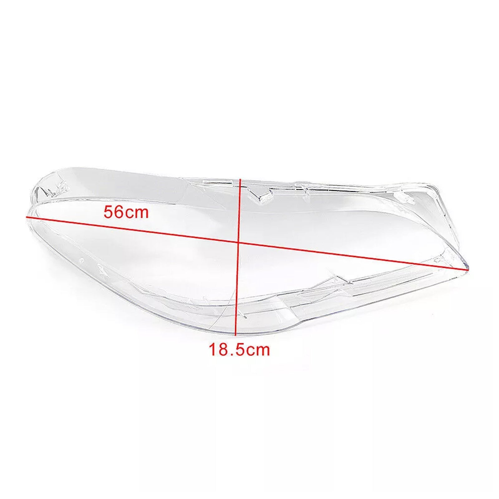 2010-2013 BMW 5 F10 F11 F18 2PCS Front Headlight Lens Cover LampShade L&R 63117271912 63117271911