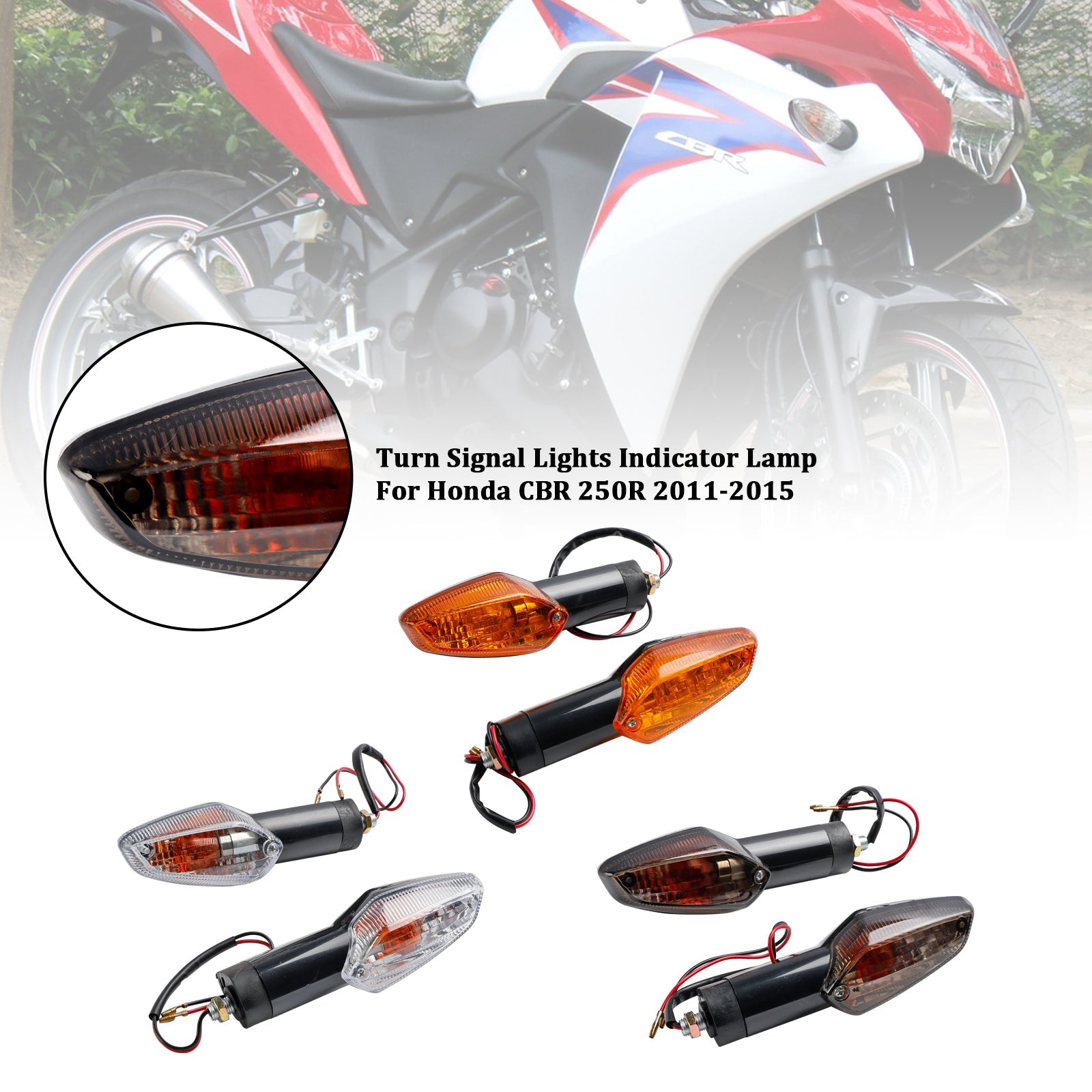 Turn Signal Lights Indicator Lamp For Honda CBR 250R 300R CBF 125 150 CB300