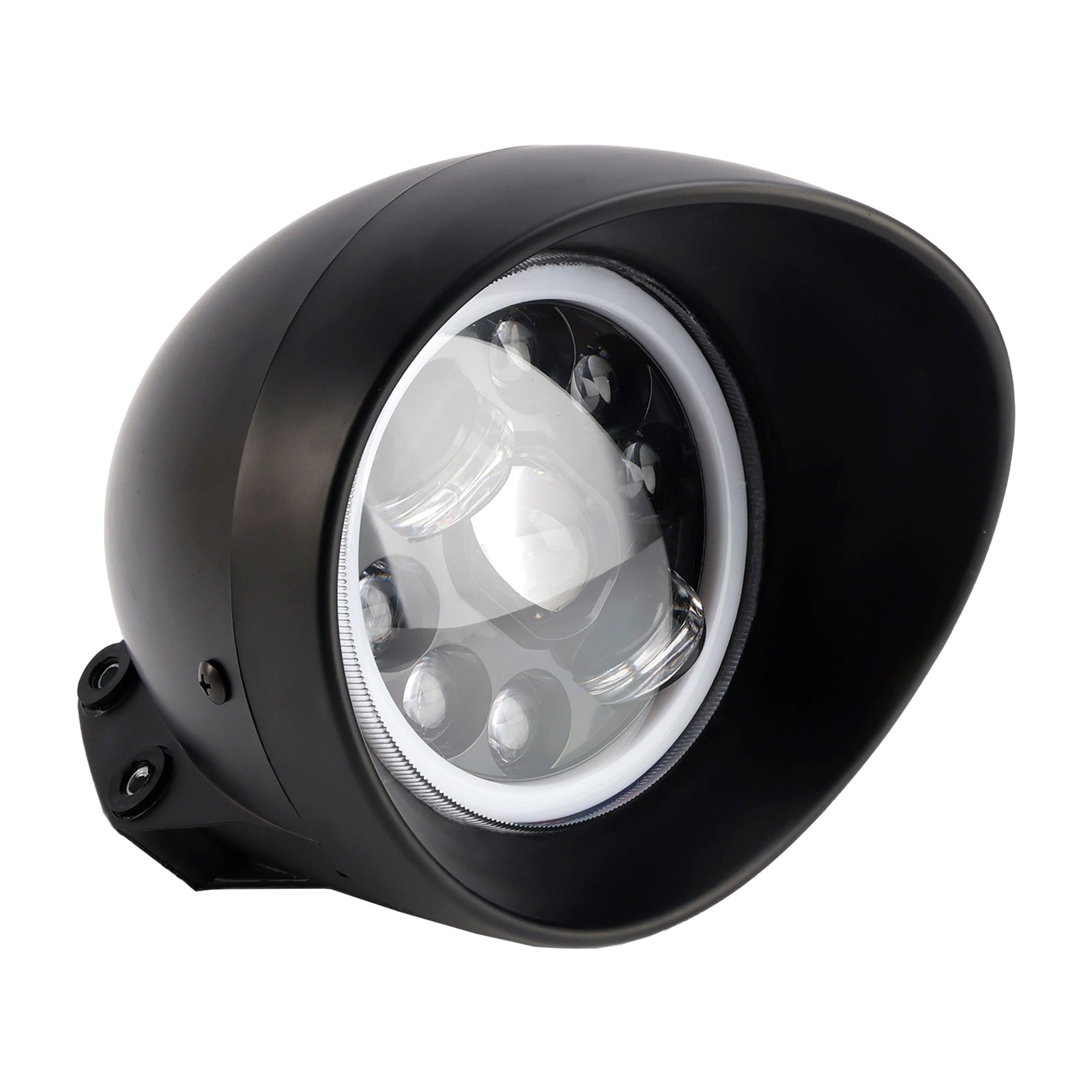 5.75" Motorcycle Spotlight Headlight Fog 9-Bulbs For Motorcycle Scooter Chrome