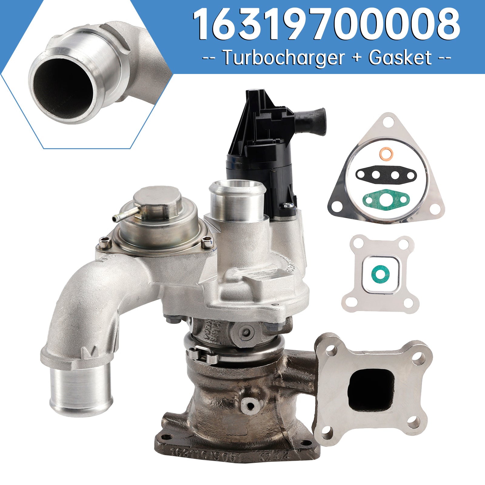 2017-onward Honda Civic CR-V 1.0 VTEC Turbocharger + Gasket 16319700008 129HP-95KW