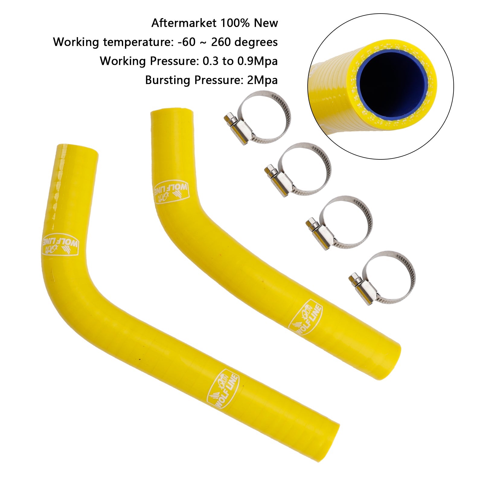 Silicone Radiator coolant Hose For Yamaha MT-03 MT-25 YZF R3 R25 2015-2024