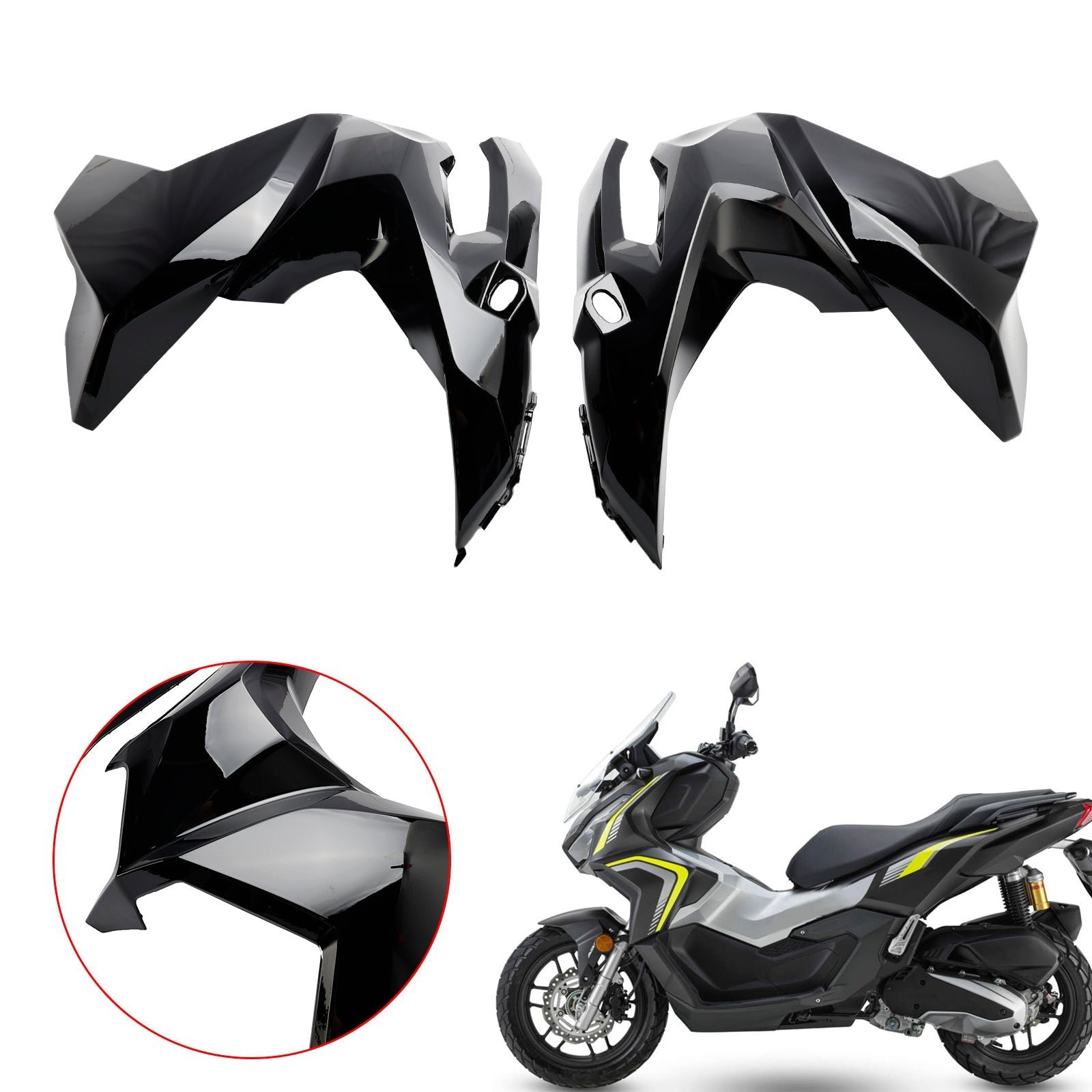 Front Side Cover Headlight Panel Fairing for Honda ADV 160 2023-2024