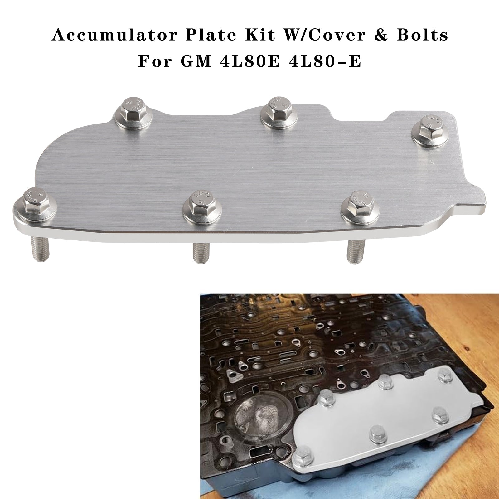 Accumulator Plate Kit W/Cover & Bolts For GM 4L80E 4L80-E