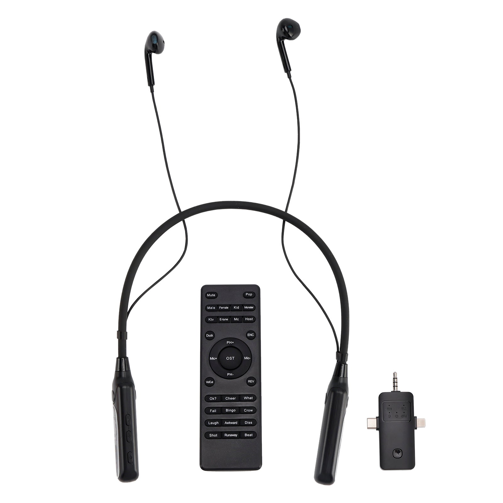 Wireless Sound Card Complete Neckband Live Streaming Earphones for Phone PC TV