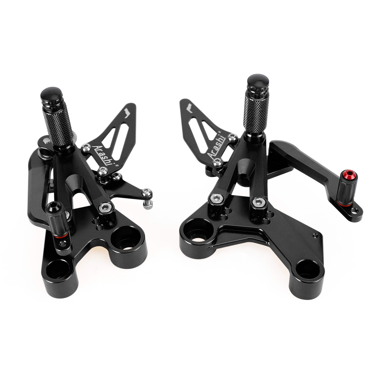 Racing Adjustable Rear Sets Rearsets Foot Pegs Black For Duke 890 790 2018-2023