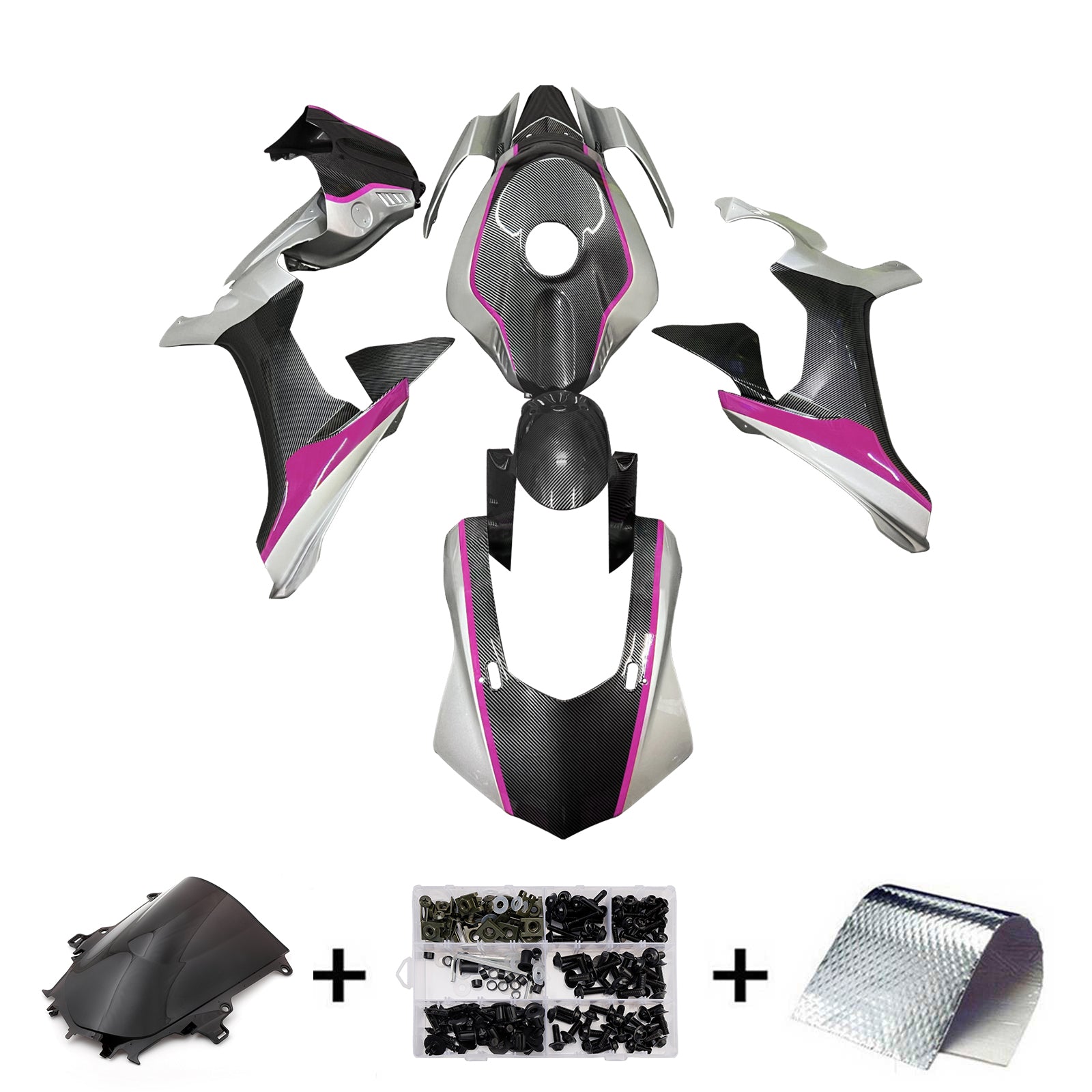 Injection Fairing Kit Bodywork Plastic ABS For Yamaha YZFR1 YZF-R1 2015-2019