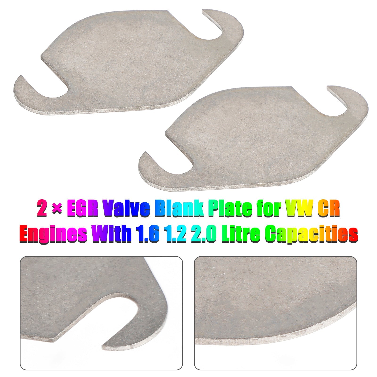2 ? EGR Valve Blank Plate for VW CR Engines With 1.6 1.2 2.0 Litre Capacities