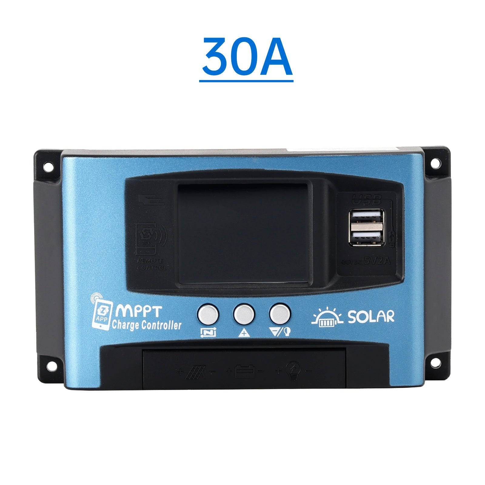 30A/60A/100A MPPT Solar Controller Bluetooth Temperature Monitoring Charging