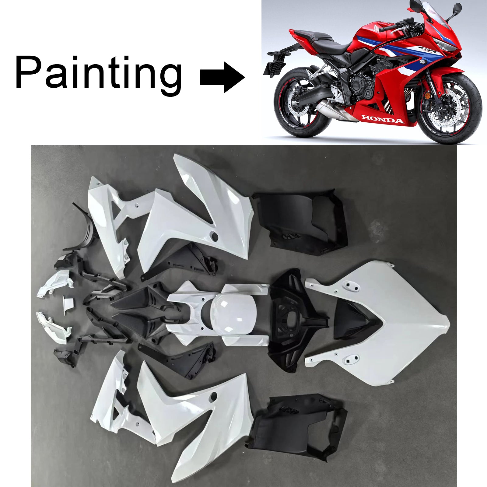 Injection Fairing Kit Bodywork Plastic ABS For Honda CBR650R 2024-2025