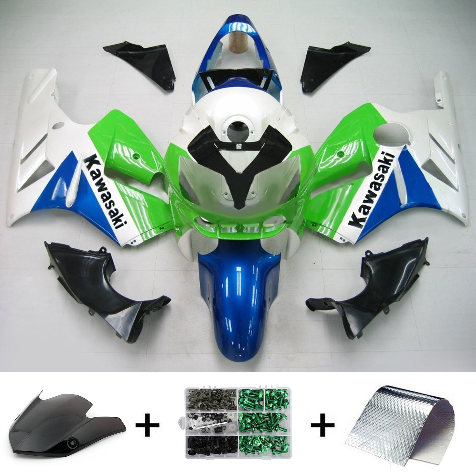 Kawasaki ZX12R 2002-2005 Fairing Kit Bodywork Plastic ABS