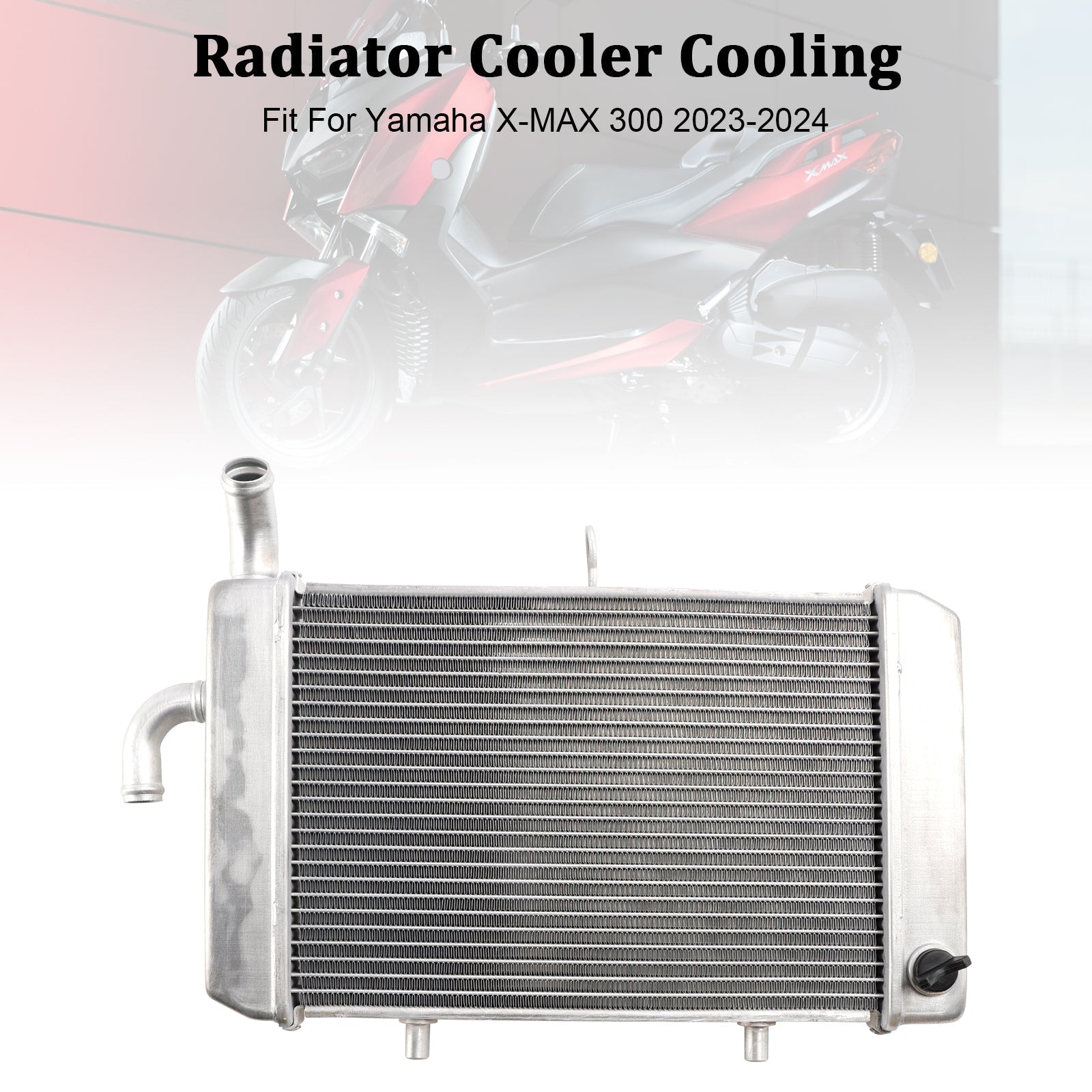 Radiator Cooling Engine Cooler For Yamaha X-MAX 300 XMAX 2023-2024