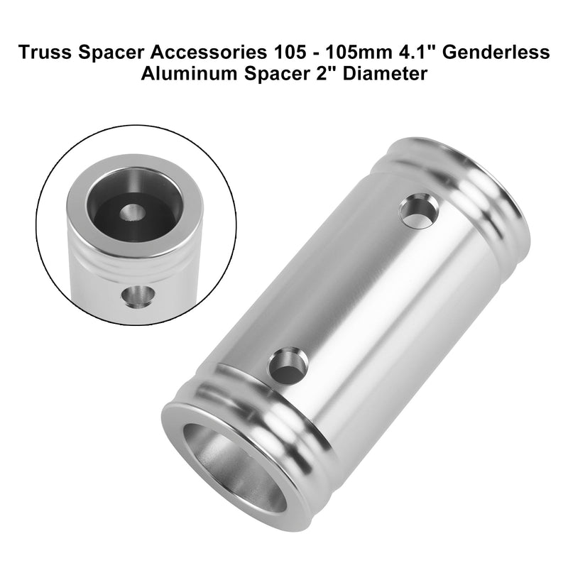 Truss Spacer Accessories 105 - 105mm 4.1" Genderless Aluminum Spacer 2" Diameter