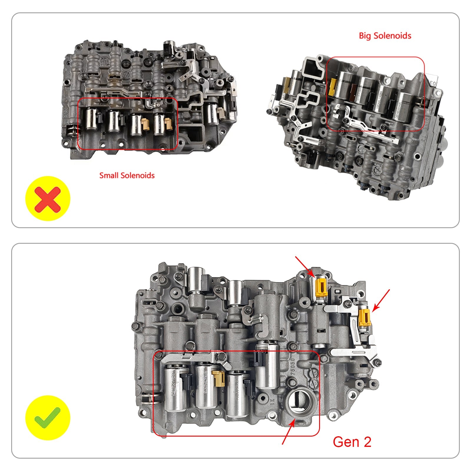 TF-60SN 09G Transmission Valve Body (GEN 2) #75050 For VW AW 2014-2018