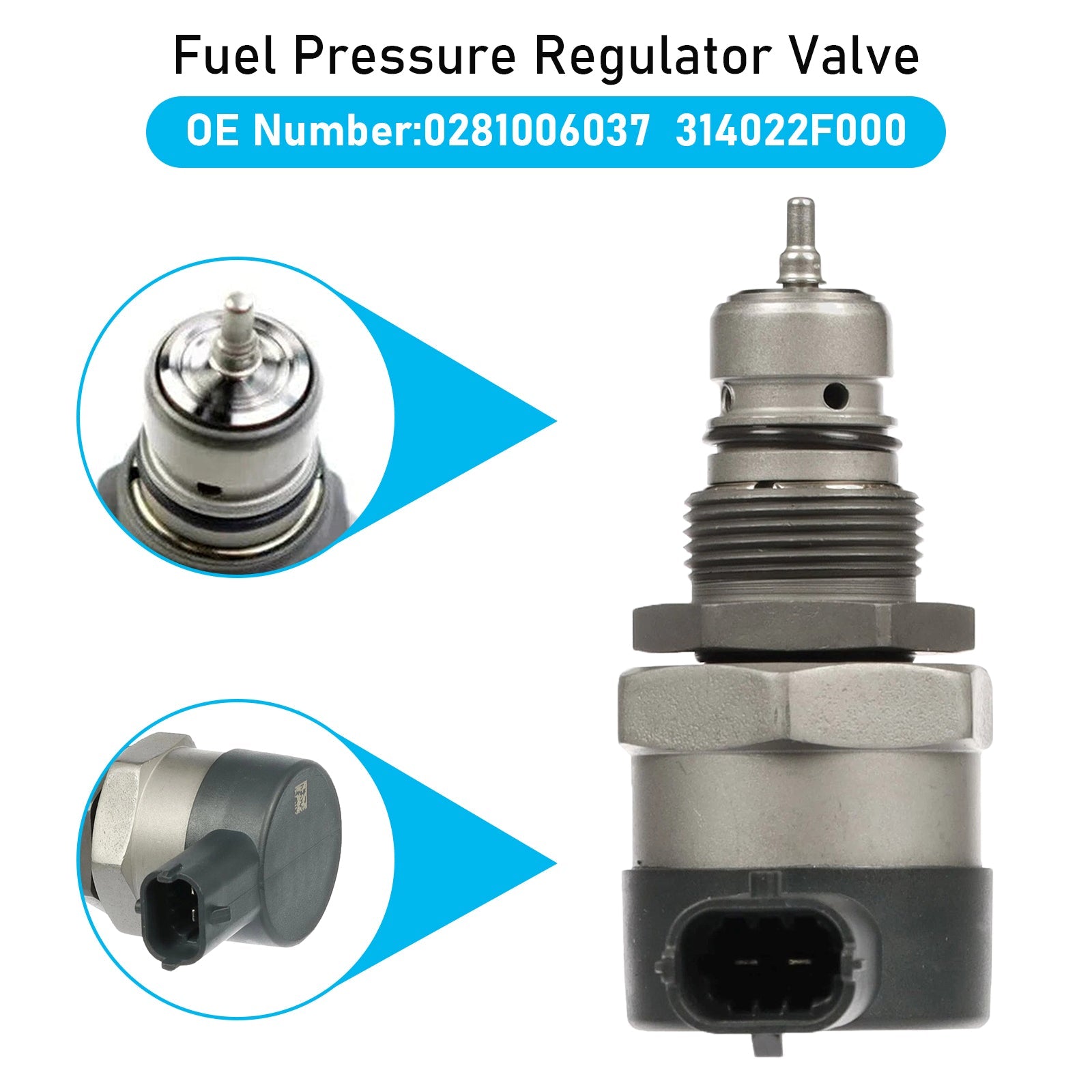 Fuel Pressure Regulator Valve 0281006037 For Hyundai Santa Fe Kia Sorento