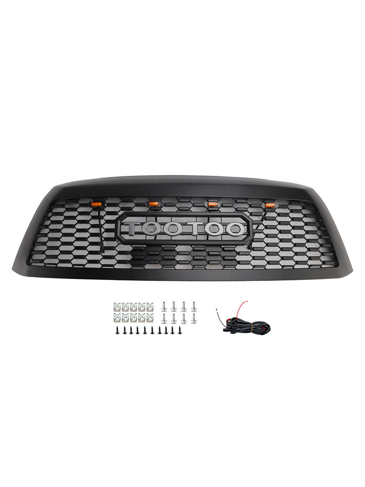 2008-2018 Toyota Sequoia With Led Matte Black Front Bumper Grill Grille