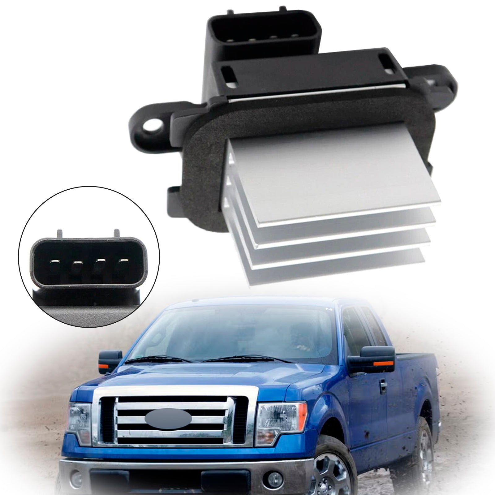 HVAC Blower Motor Resistor Module 7C3Z19E624C For Ford F150 2009-2014