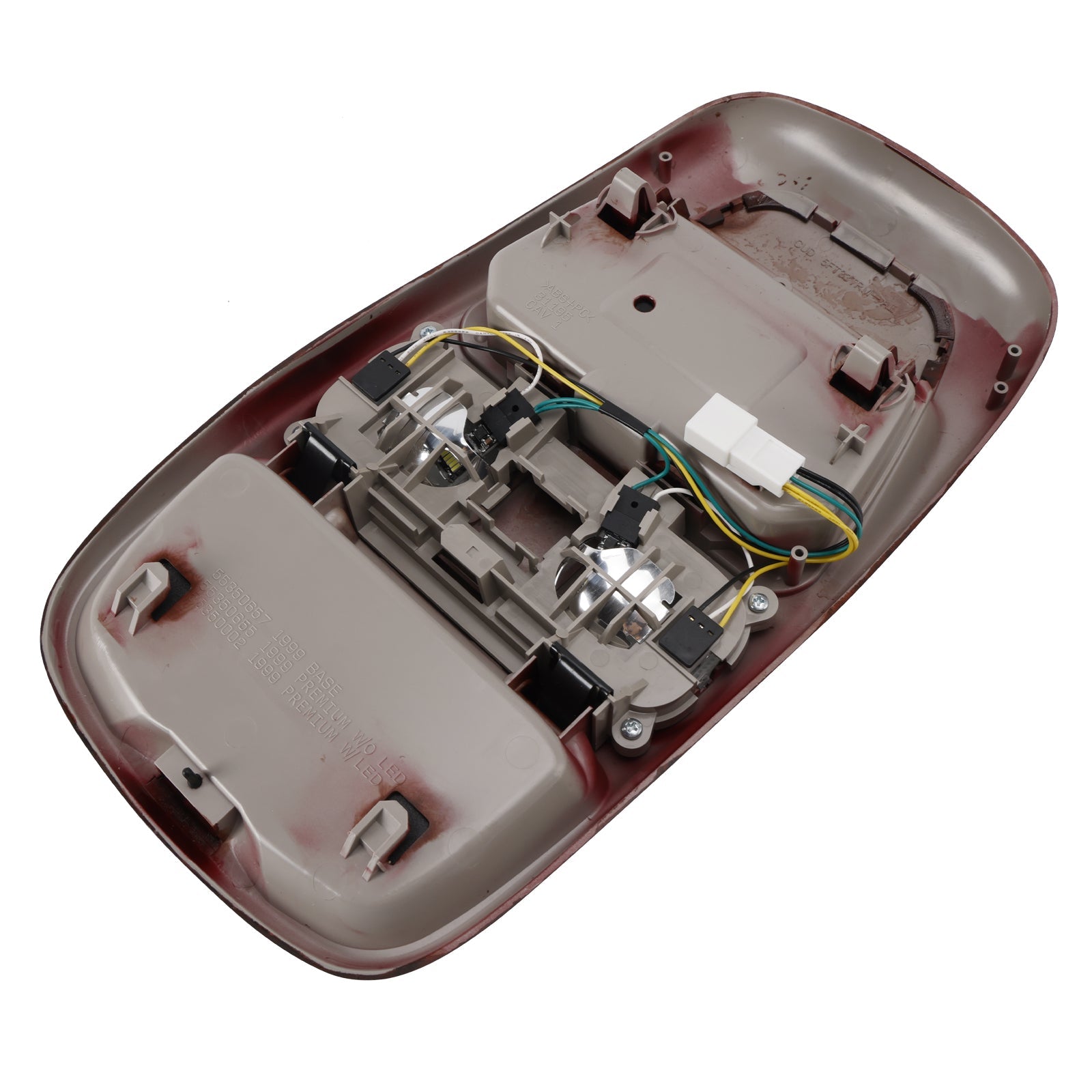 Front LED Overhead Console Peach wood For Dodge Ram 1500 2500 3500 98-02