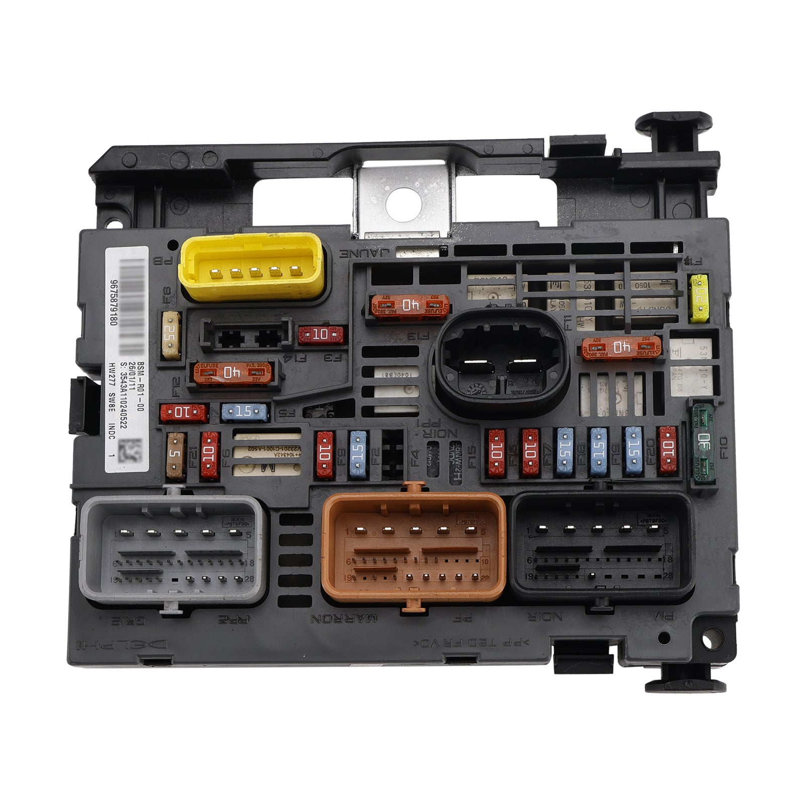 2008-2019 Peugeot Partner Engine Fuse Box BSM 9675879180