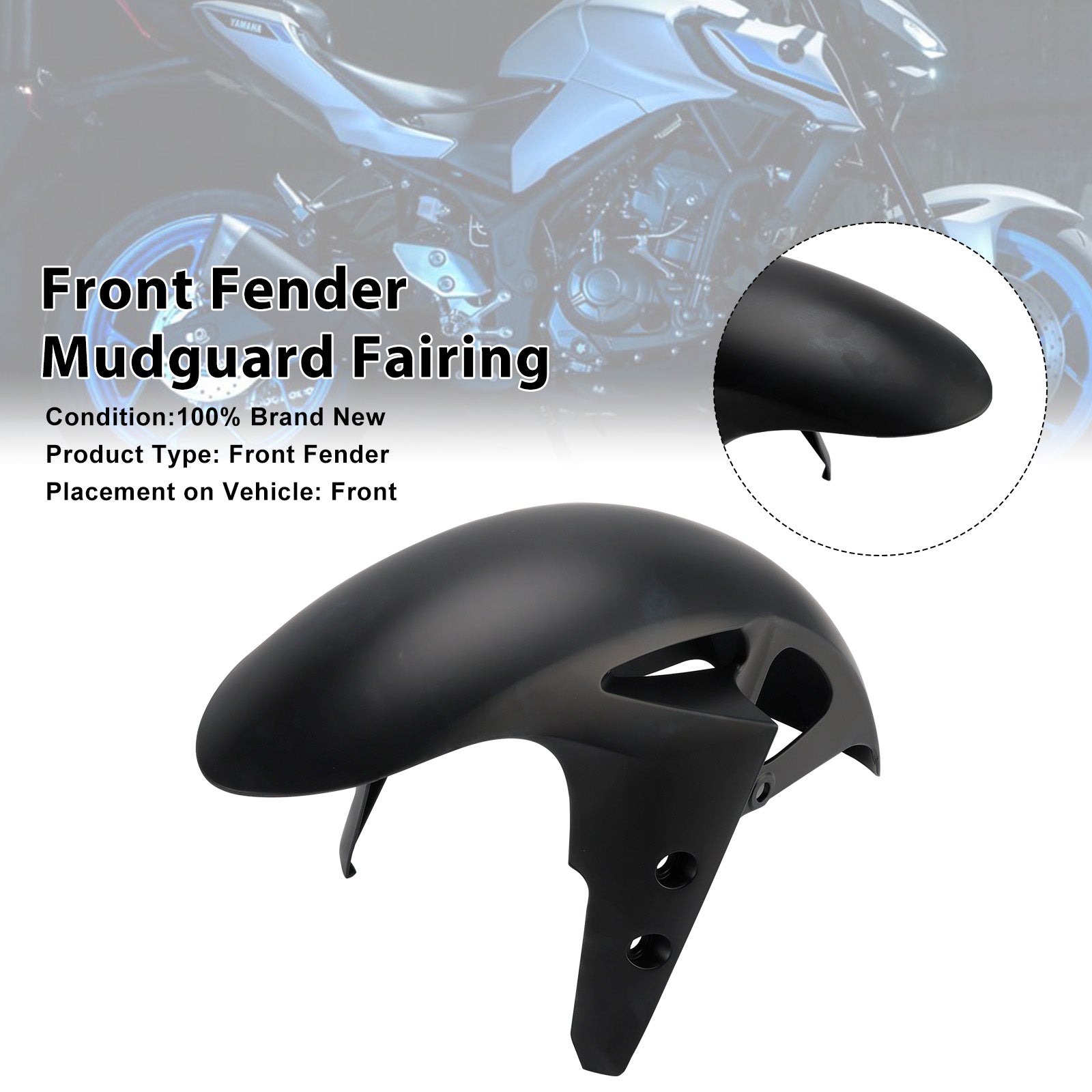 2025-2026 Yamaha YZF-R3 YZF R25 MT-03 Front Fender Mudguard Fairing