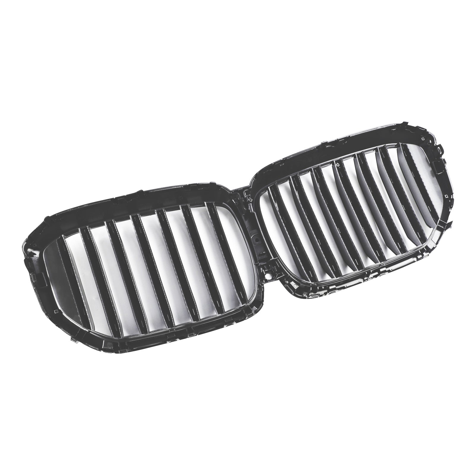 Black Front Bumper Grille Grill Fit BMW G05 LCI X5 2024+ Single Line W/LED