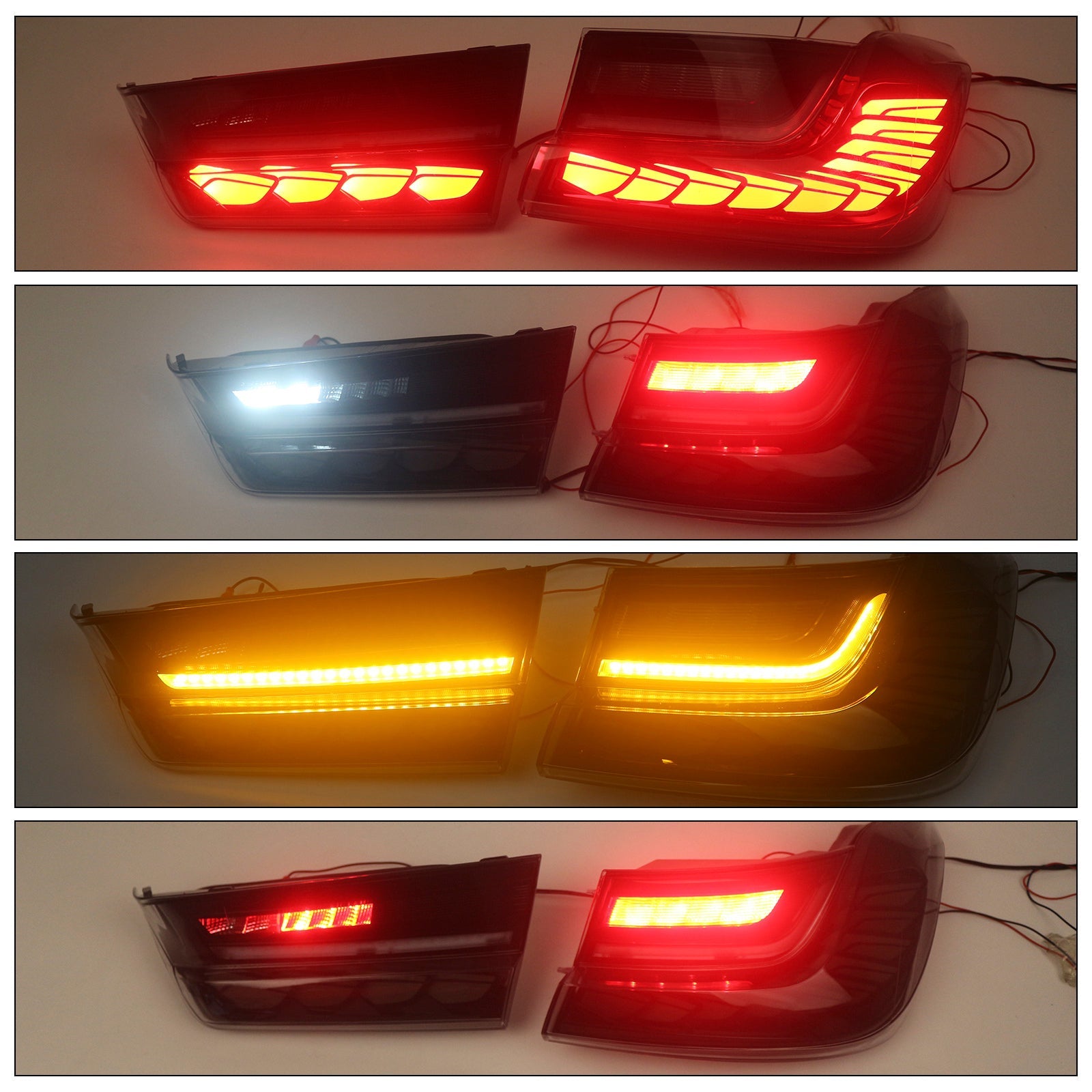 2019-2024 BMW 3 Series G20 G28 G80 M3  L&R Smoked LED Tail Lights Rear Lamp Assembly