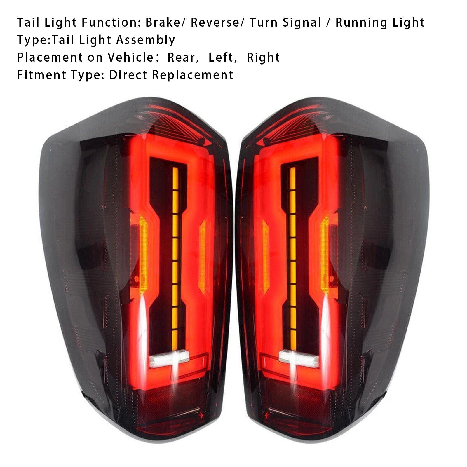 2020-2023 Mazda BT50 Left+Right LED Tail Light Assembly