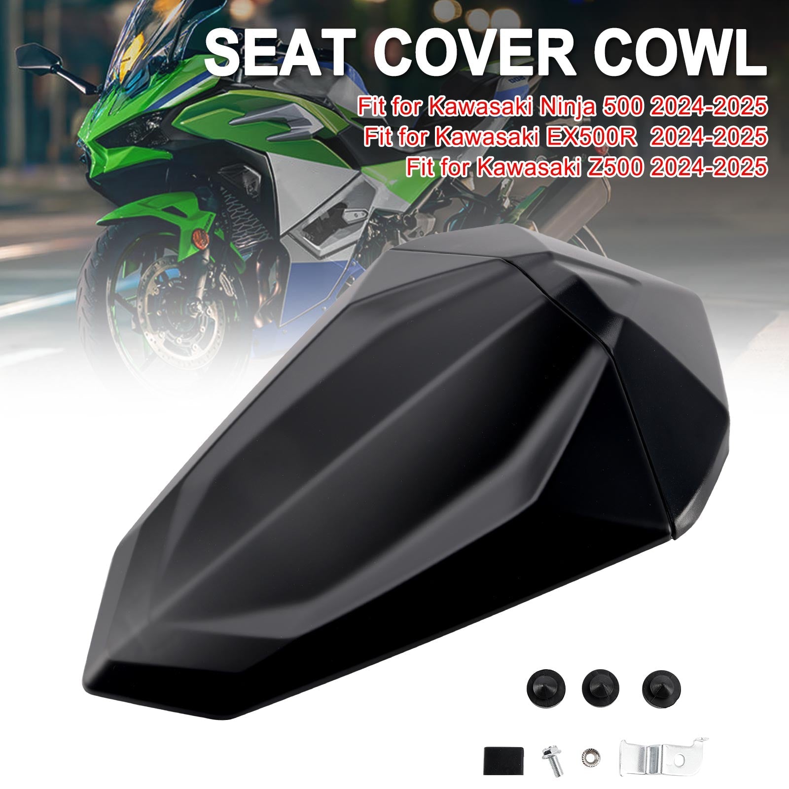 2024-2025 Kawasaki Ninja 500 EX500R Z500 Tail Rear Seat Fairing Cowl