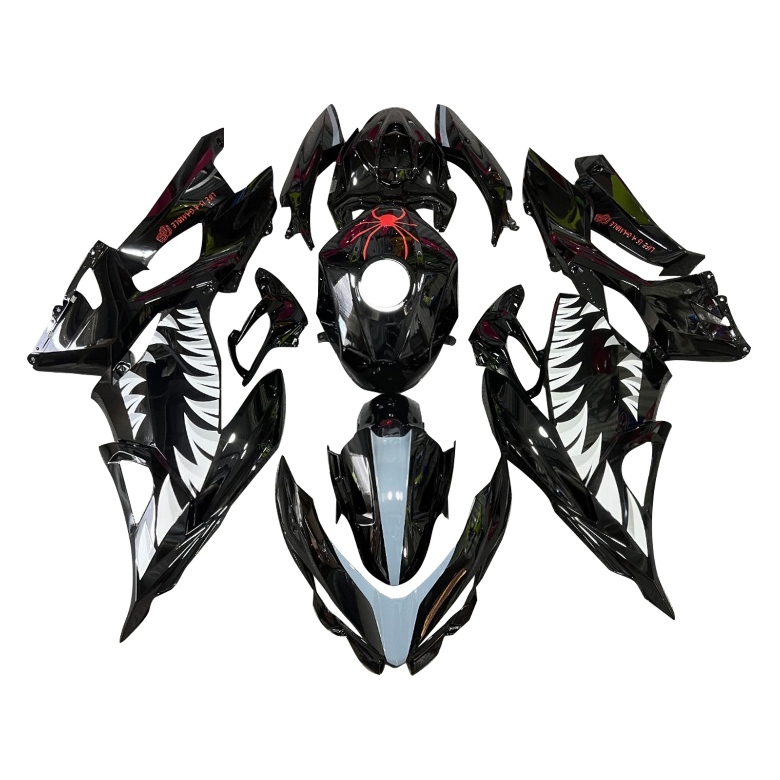 Injection Fairing Kit Bodywork Plastic ABS fit For Kawasaki EX400 Ninja400 2018-2024