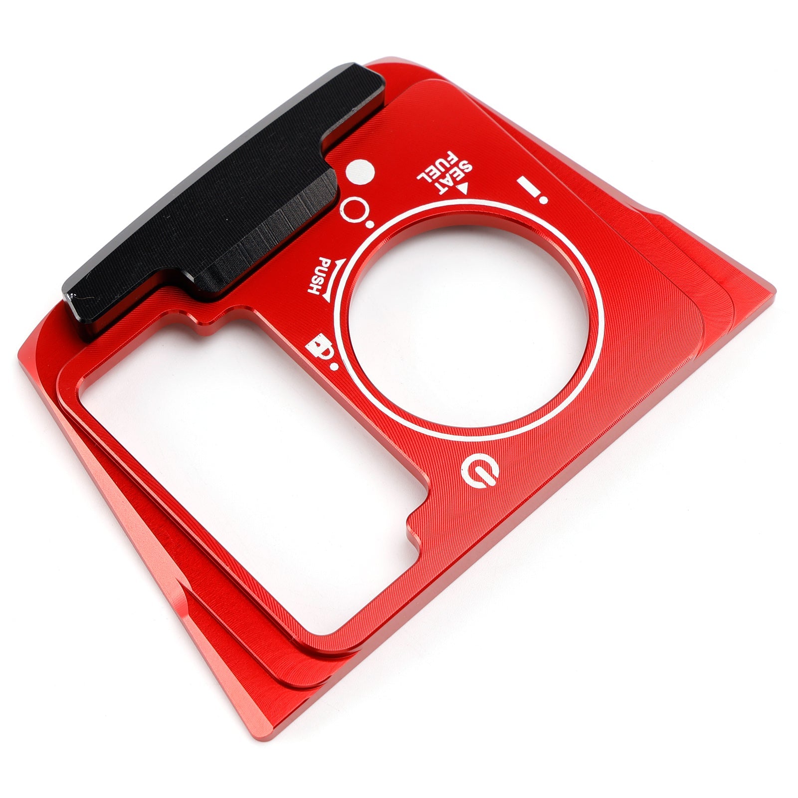 Aluminum Key Cylinder Cover Red For Honda NSS 350 Forza 350 300 2018-2023