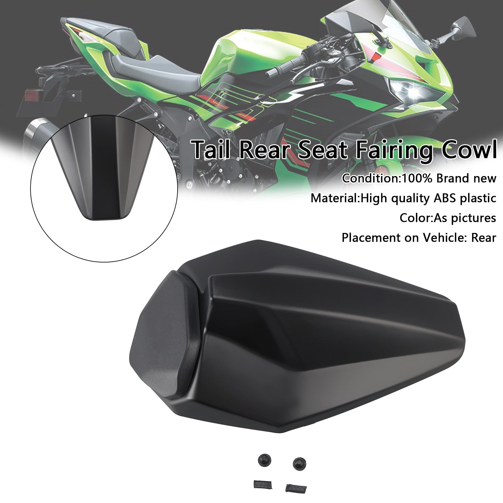2019-2025 Kawasaki ZX6R ZX-6R Racing Tail Rear Seat Fairing Cowl