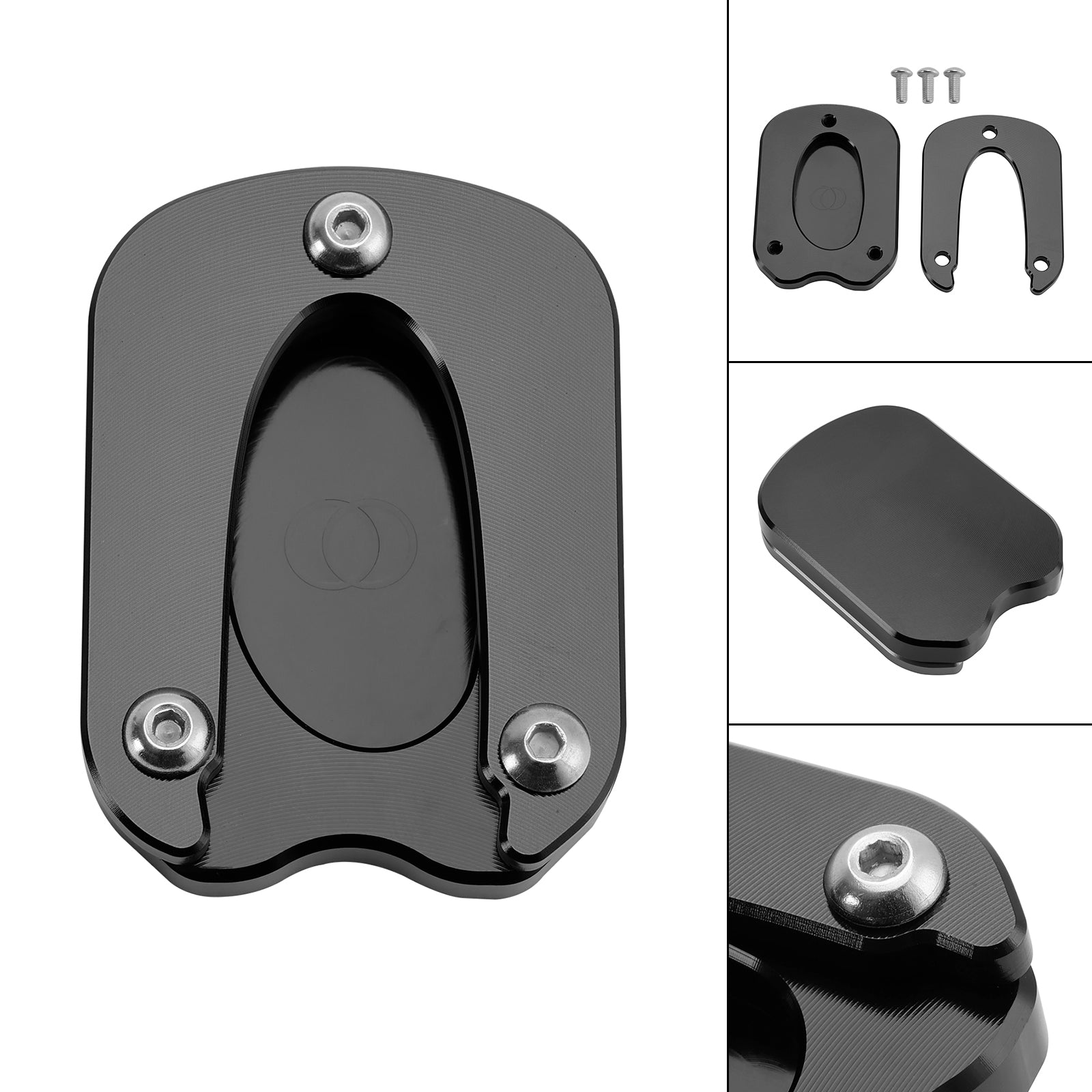 Kickstand Enlarge Plate Pad fit for Meteor 350 2021-2023