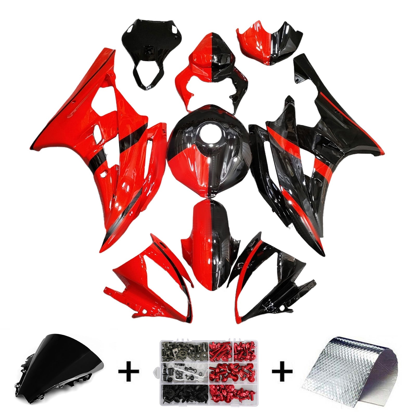Injection Fairing Kit Bodywork Plastic ABS For Yamaha YZFR6 YZF-R6 2006-2007