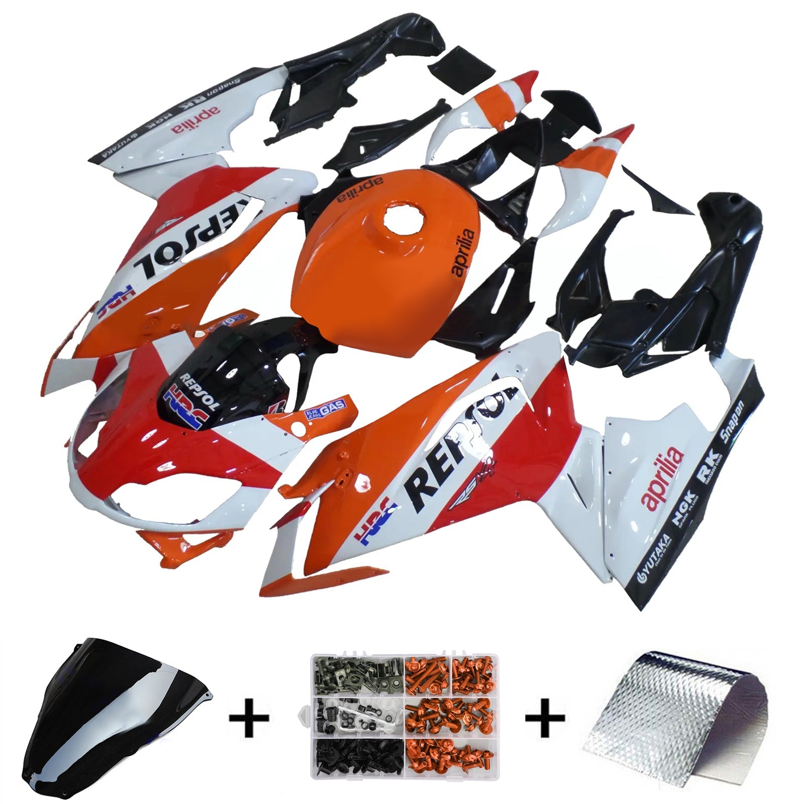 Amotopart Aprilia RS125 2006-2011 Fairing Kit Bodywork Plastic ABS