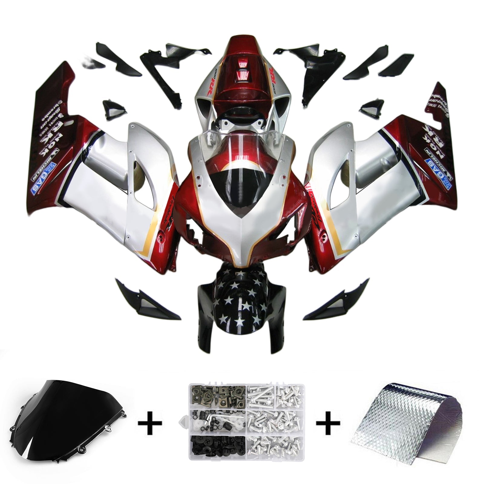 Honda CBR1000RR 2004-2005 Fairing Kit Bodywork Plastic ABS