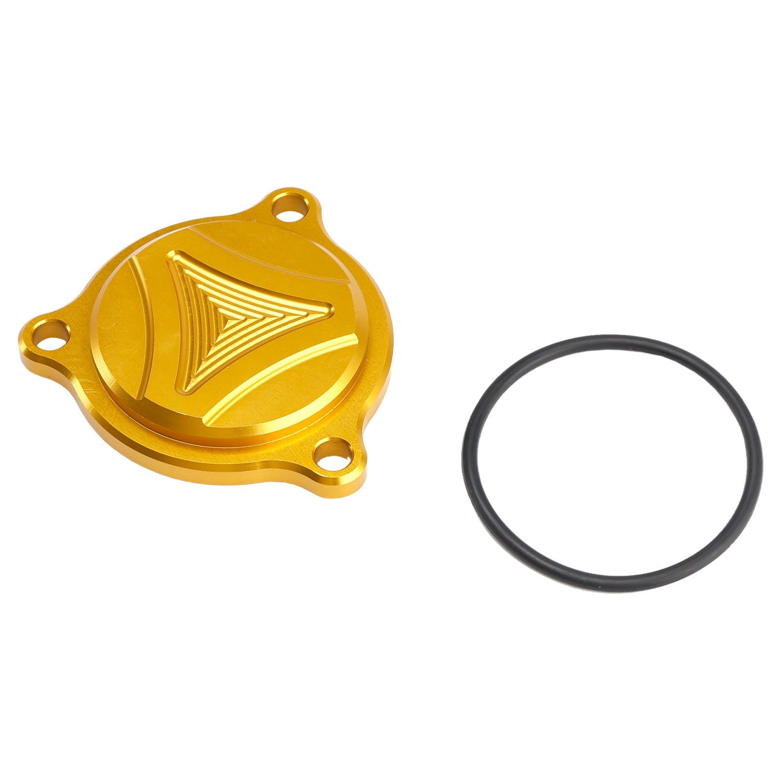 CNC Gold Oil Filter Cover For Suzuki Burgmann UH 125 150 200 DR-Z 400 E S SM
