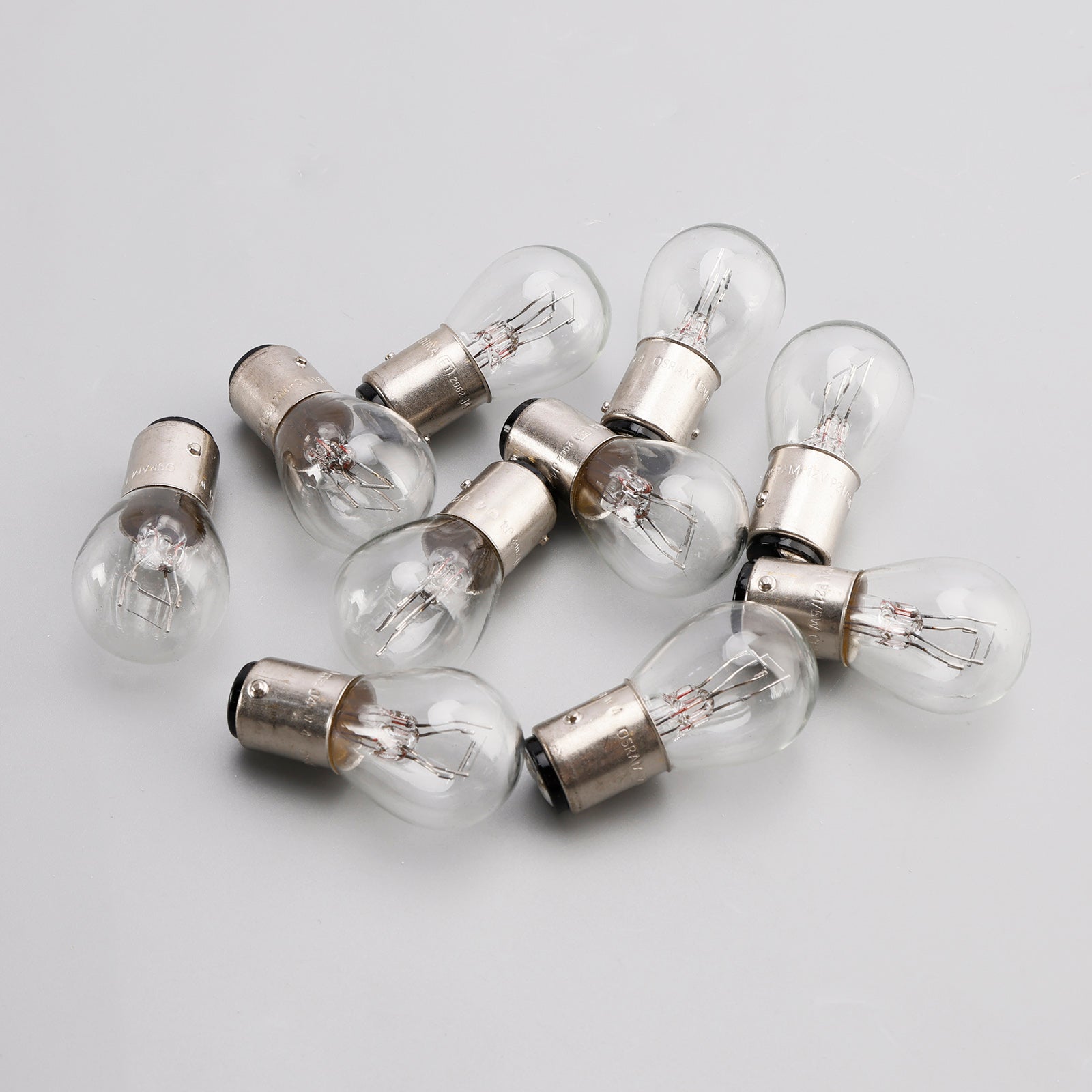 10PCS Car Light Tubular Lamp bulb P21/5W BAY15D 7528 12V 21/5W For OSRAM
