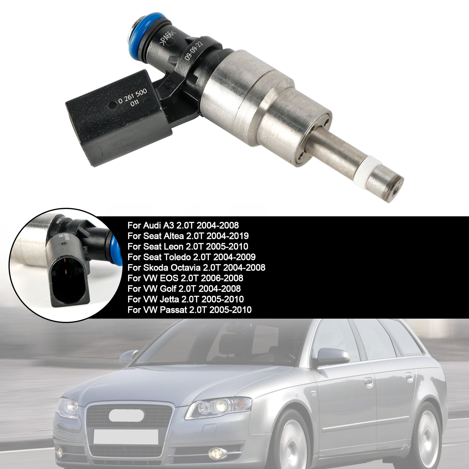 1PCS Fuel Injector 0261500011 Fit Audi A4 Avant 8E5 2.0 FSI 02-04 06D906036B