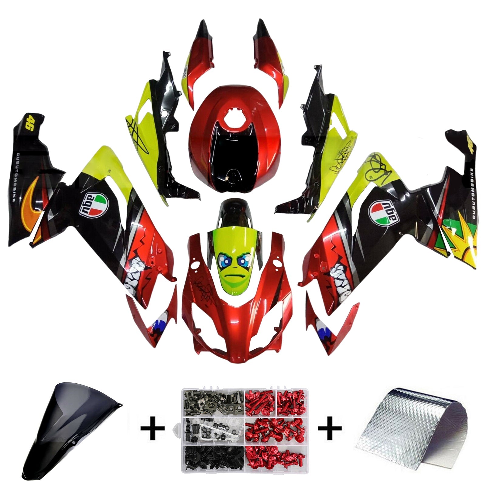 Amotopart Aprilia RS4 125 50 2012-2016 Fairing Kit Bodywork