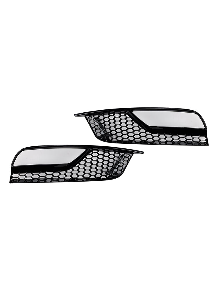 2013-2016 Audi A3 8V Sedan Gloss Black Front Fog Light Grill Covers