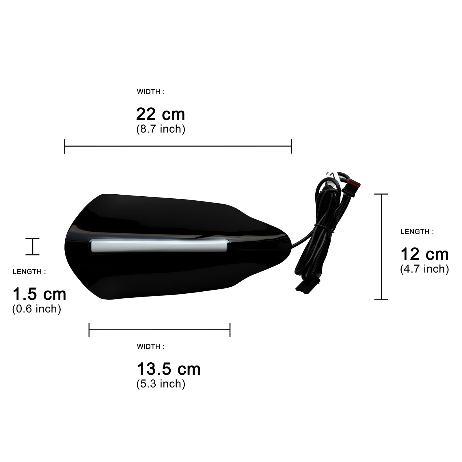 2021-2023 Touring Electra Glide Ultra Limited CVO/SE-FL HTKSE Handguard w/ turn signal