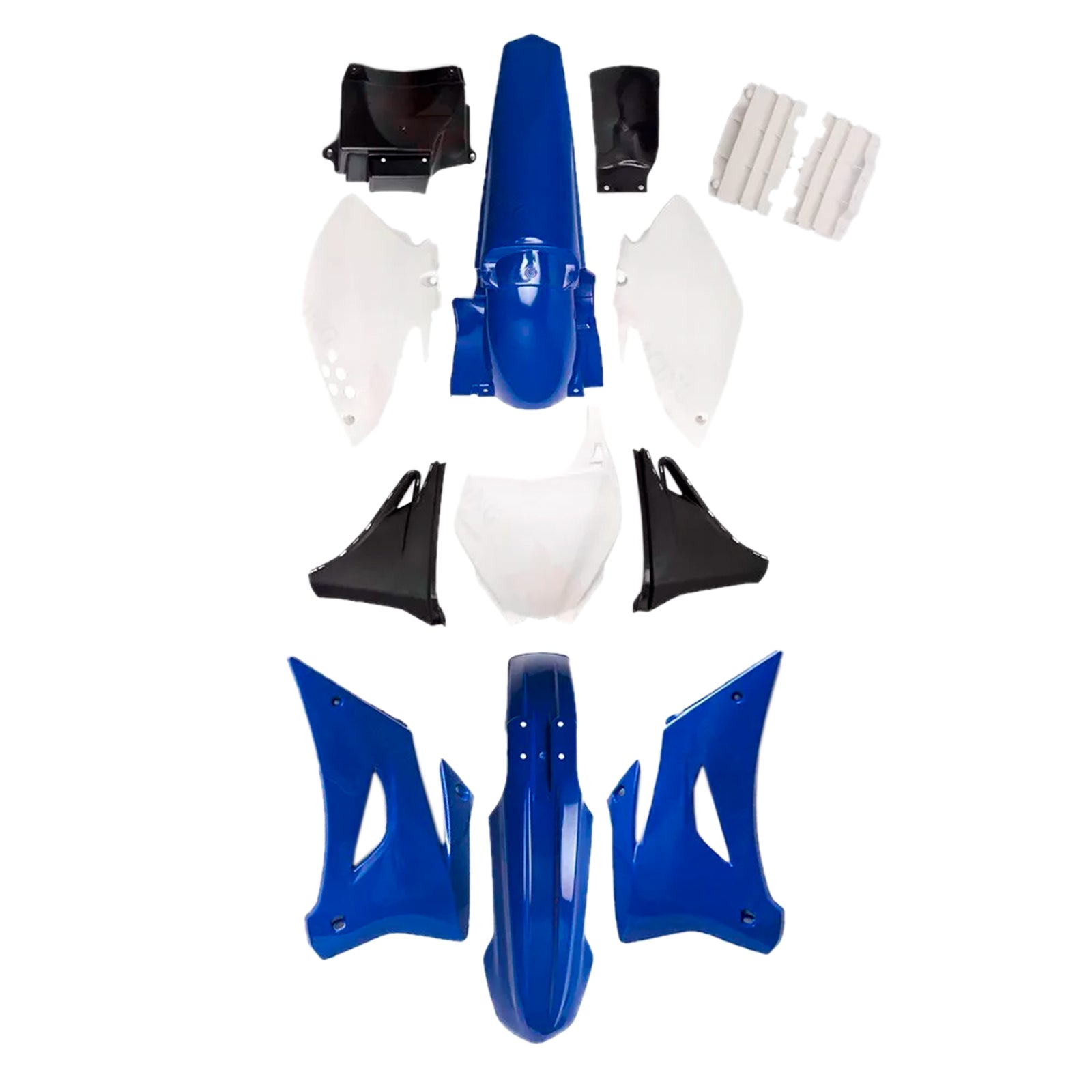 Yamaha YZF250 TTR250 YZ250 Body Plastic Kit Front Rear Fender Fairing